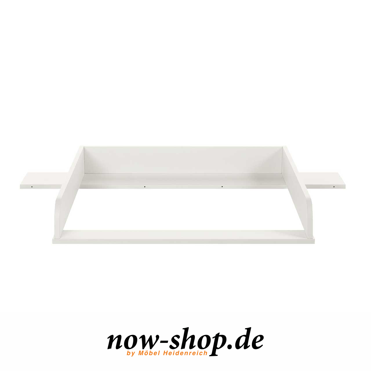 now! by hülsta – minimo Wickelaufsatz 51913 Frontalaufnahme Wickelaufsatz weiß frontal fotografiert.