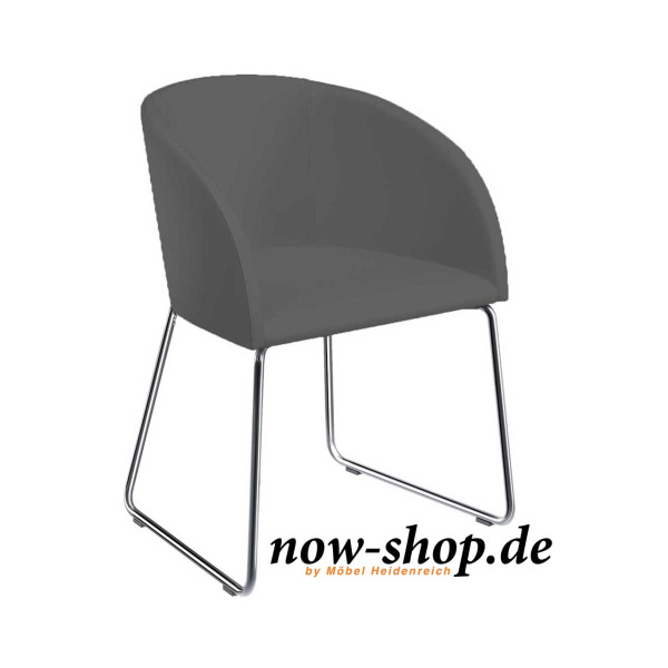 now! by hülsta – Stuhl S19-1 Kunstleder schwarz S191